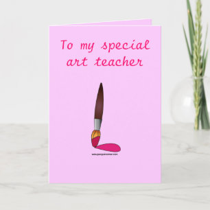 Art Teacher Danke an Paintbrush