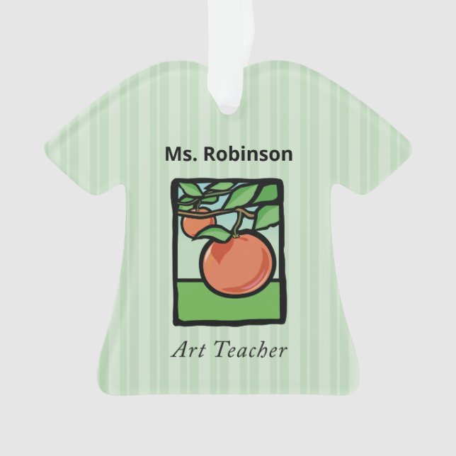 Art Teacher Danke, Apple Ornament (Vorderseite)