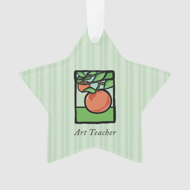 Art Teacher Danke, Apple Ornament (Vorderseite)