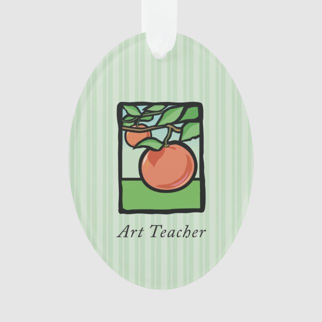 Art Teacher Danke, Apple Ornament (Vorderseite)