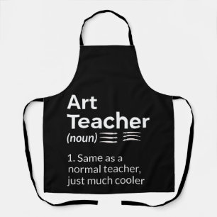 Art Teacher Definition Funny Artist Artistic Lover Schürze