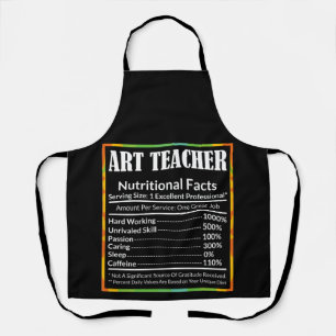 Art Teacher Facts Funny Artist Artistic Lover Grap Schürze