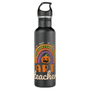 Art Teacher Halloween Boho Rainbow Edelstahlflasche