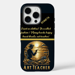 Art Teacher Malen eines Sonnenuntergangs iPhone 16 Pro Hülle