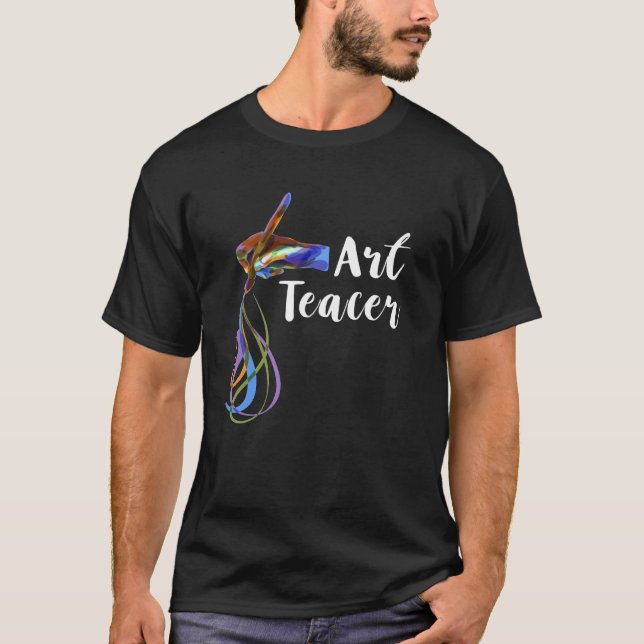 Art Teacher Paint Brush Painter Student T-Shirt (Vorderseite)
