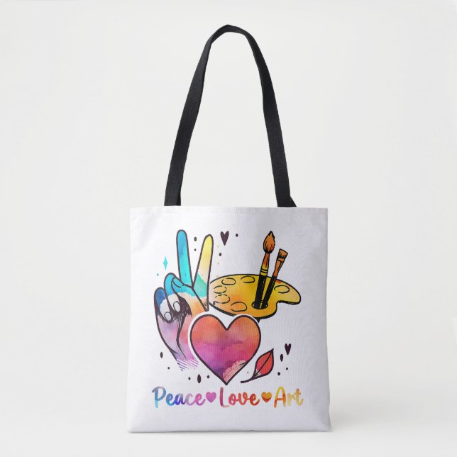 Art Teacher Peace Liebe Art für Künstler und Maler (Vorderseite)