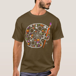 Art Teacher Pumpkin Spooky Art Teacher Beängstigen T-Shirt