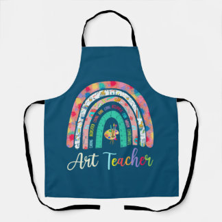 Art Teacher Rainbow Gekümmert Liebe Schürze