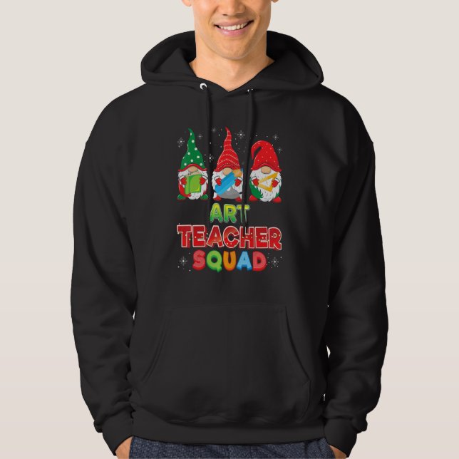 Art Teacher Squad Weihnachtsgnomes Gnome Sweater U Hoodie (Vorderseite)