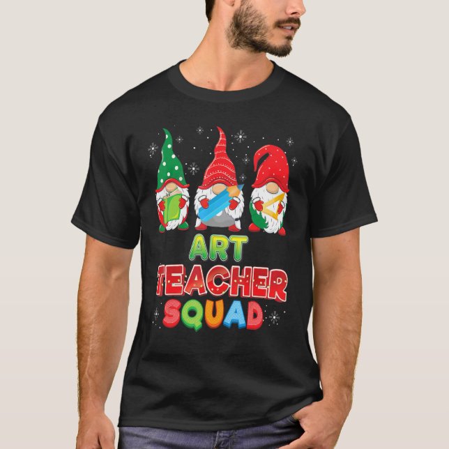 Art Teacher Squad Weihnachtsgnomes Gnome Sweater U T-Shirt (Vorderseite)