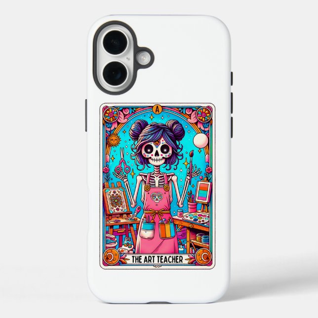 Art Teacher Tarot Card Case-Mate iPhone Hülle (Rückseite)