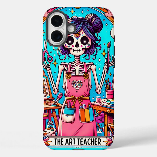 Art Teacher Tarot Card Case-Mate iPhone Hülle (Rückseite)