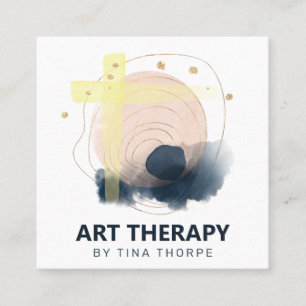 Art Therapy Abstrakt Square Business Card Quadratische Visitenkarte