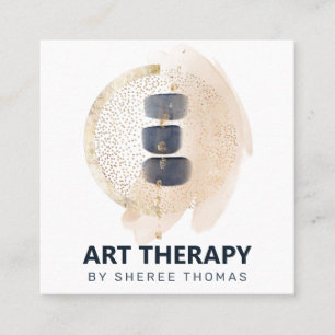Art Therapy Meditation Abstrakt Quadratische Visitenkarte