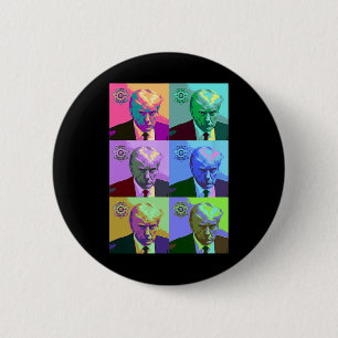 Art Trump Mugshot Button