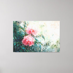*~* Art TV2 2 PINK PFINGSTROSE Gespannter Leinwand