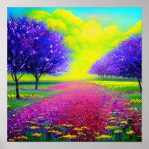 Art und Weise der Blume Poster