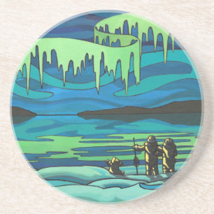 Art Untersetzer Native Inuit Art Untersetzer