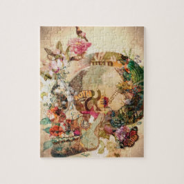Art Vintage Blume Puzzle