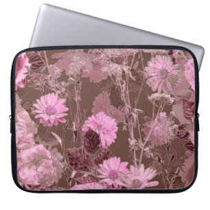 Art Vintage verschwommene monochrome lila Wasserfa Laptopschutzhülle