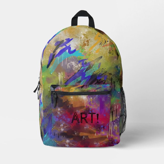 ART! vorgezeichnet Bedruckter Rucksack (Vorderseite)