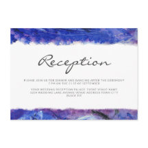 Art Wedding Reception Blue