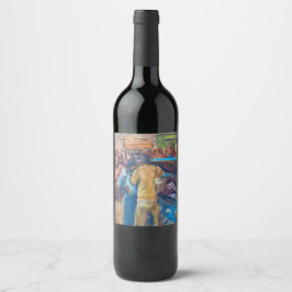 Art Wine Label Weinetikett