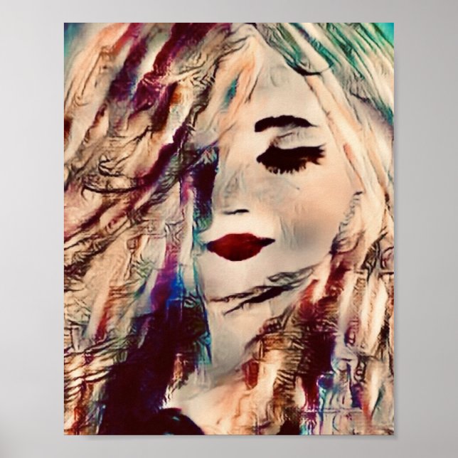 Art Woman Meerjungfrau Malerei Wand Dekoration Pri (Vorne)