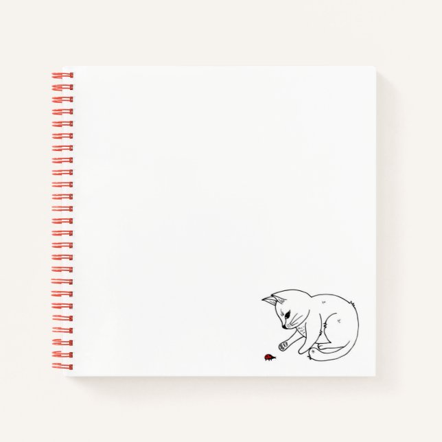 Art Your Brain Out Sketchbook - Kitten & Ladybug Notizbuch (Vorderseite)