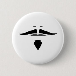 Artagnan Musketeer Mustache Goatee Button