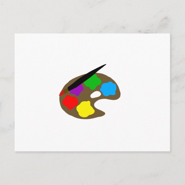 Artboard Paint Colors Postkarte (Vorderseite)