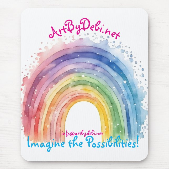 ArtbyDebi.net Rainbow Mousepad (Vorne)