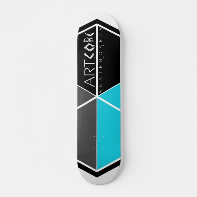 ArtCore-Skateboards/ Big Logo BLUE Skateboard (Vorne)
