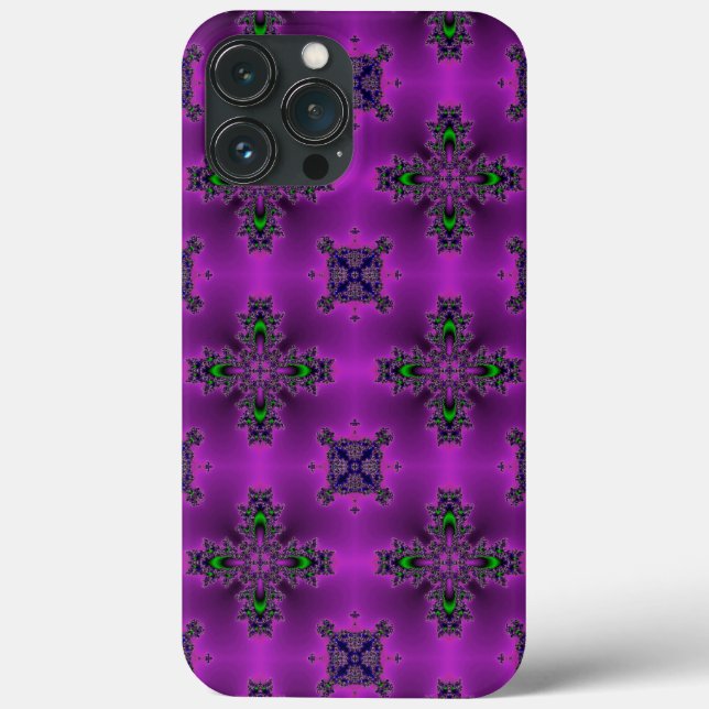 Artdeco Abstrakt Blume Case-Mate iPhone Hülle (Rückseite)