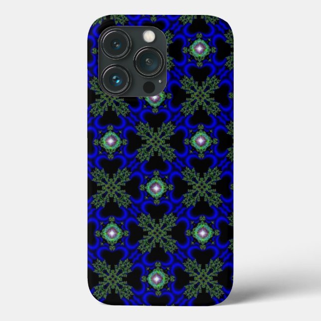 Artdeco Abstrakte Blume und Sterne Case-Mate iPhone Hülle (Rückseite)