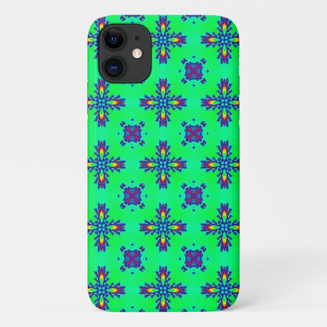 Artdeco-Blume im Retro-Stil Case-Mate iPhone Hülle (Rückseite)