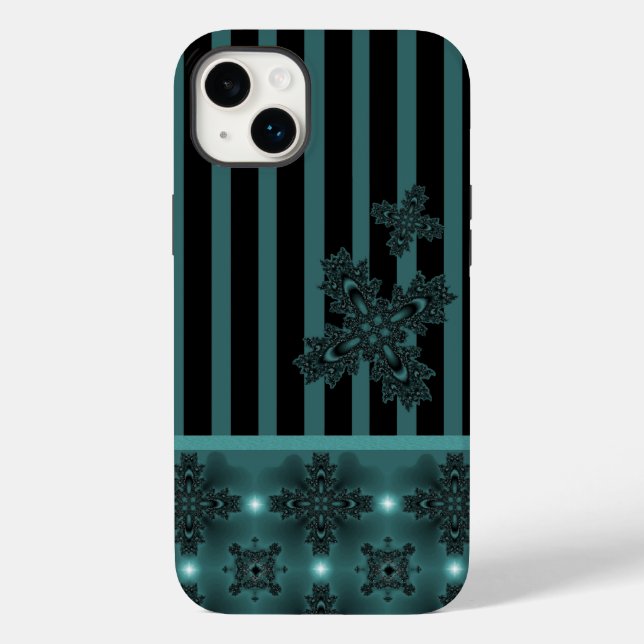 Artdeco-Blume im Retro-Stil Case-Mate iPhone Hülle (Rückseite)