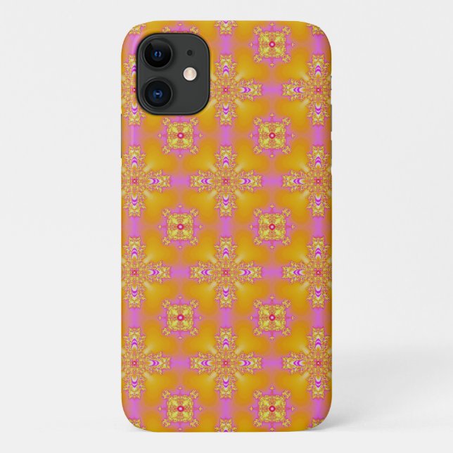 Artdeco-Blume im Retro-Stil Case-Mate iPhone Hülle (Rückseite)