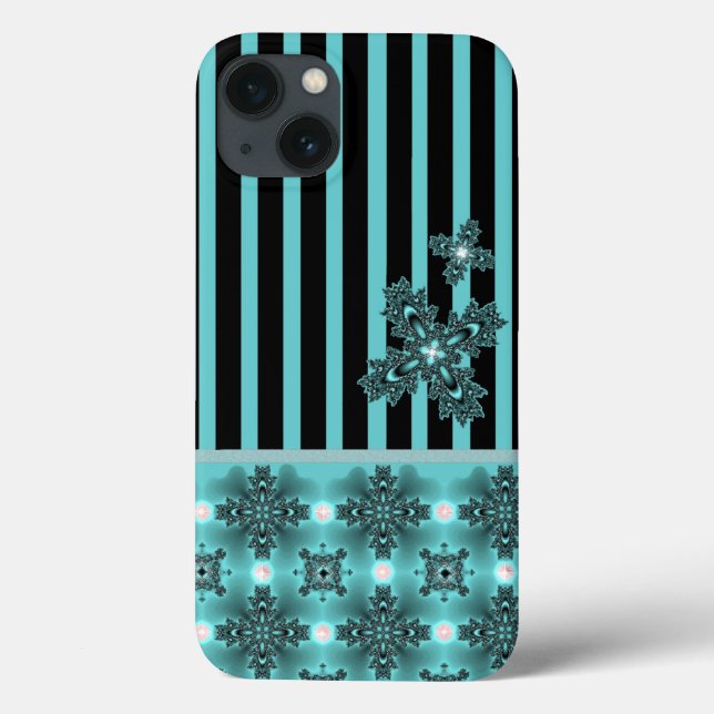 Artdeco-Blume im Retro-Stil Case-Mate iPhone Hülle (Rückseite)