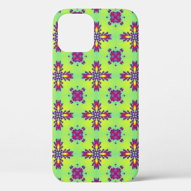 Artdeco-Blume im Retro-Stil Case-Mate iPhone Hülle (Rückseite)