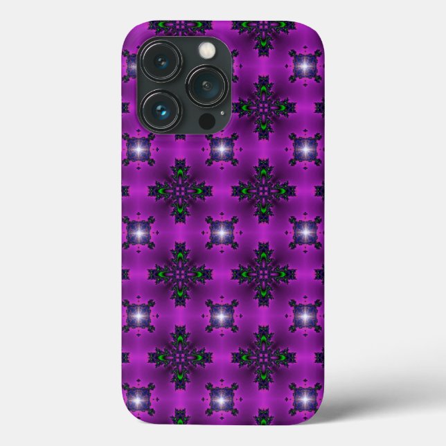 Artdeco-Blume im Retro-Stil Case-Mate iPhone Hülle (Rückseite)