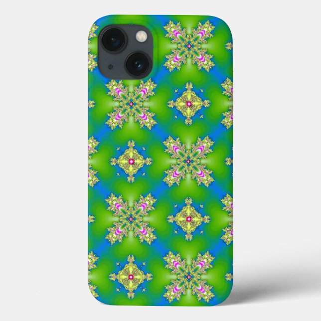 Artdeco-Blume im Retro-Stil Case-Mate iPhone Hülle (Rückseite)