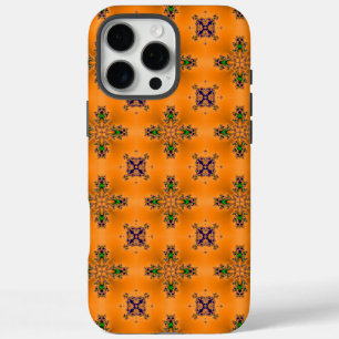 Artdeco-Blume im Retro-Stil iPhone 16 Pro Max Hülle