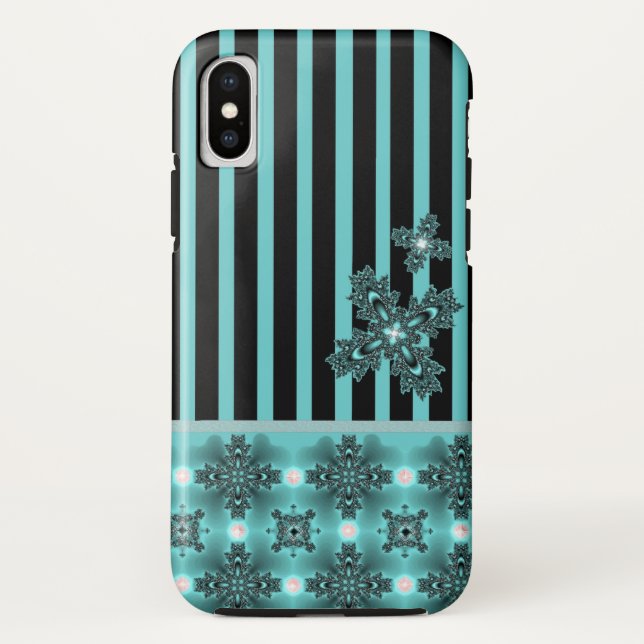 Artdeco-Blume im Retro-Stil Case-Mate iPhone Hülle (Rückseite)