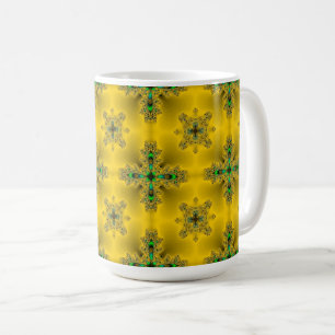 Artdeco-Blume im Retro-Stil Kaffeetasse
