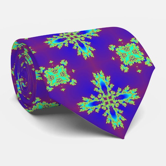 Artdeco-Blume im Retro-Stil Krawatte (Gerollt)