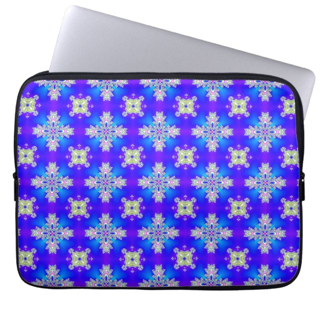Artdeco-Blume im Retro-Stil Laptopschutzhülle (Vorderseite)