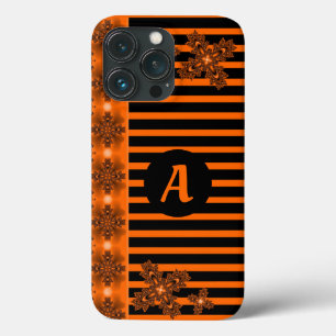 Artdeco-Blume im Retro-Stil mit Monogramm Case-Mate iPhone Hülle