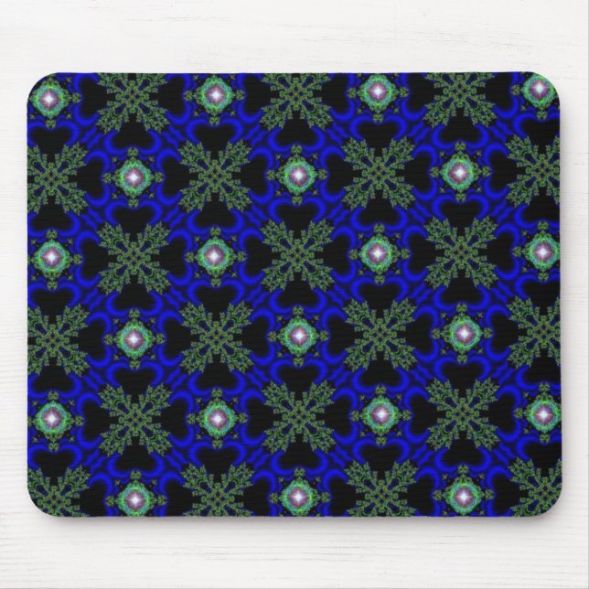Artdeco-Blume im Retro-Stil Mousepad (Vorne)