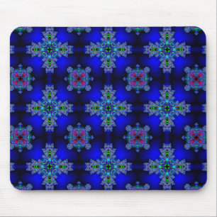 Artdeco-Blume im Retro-Stil Mousepad